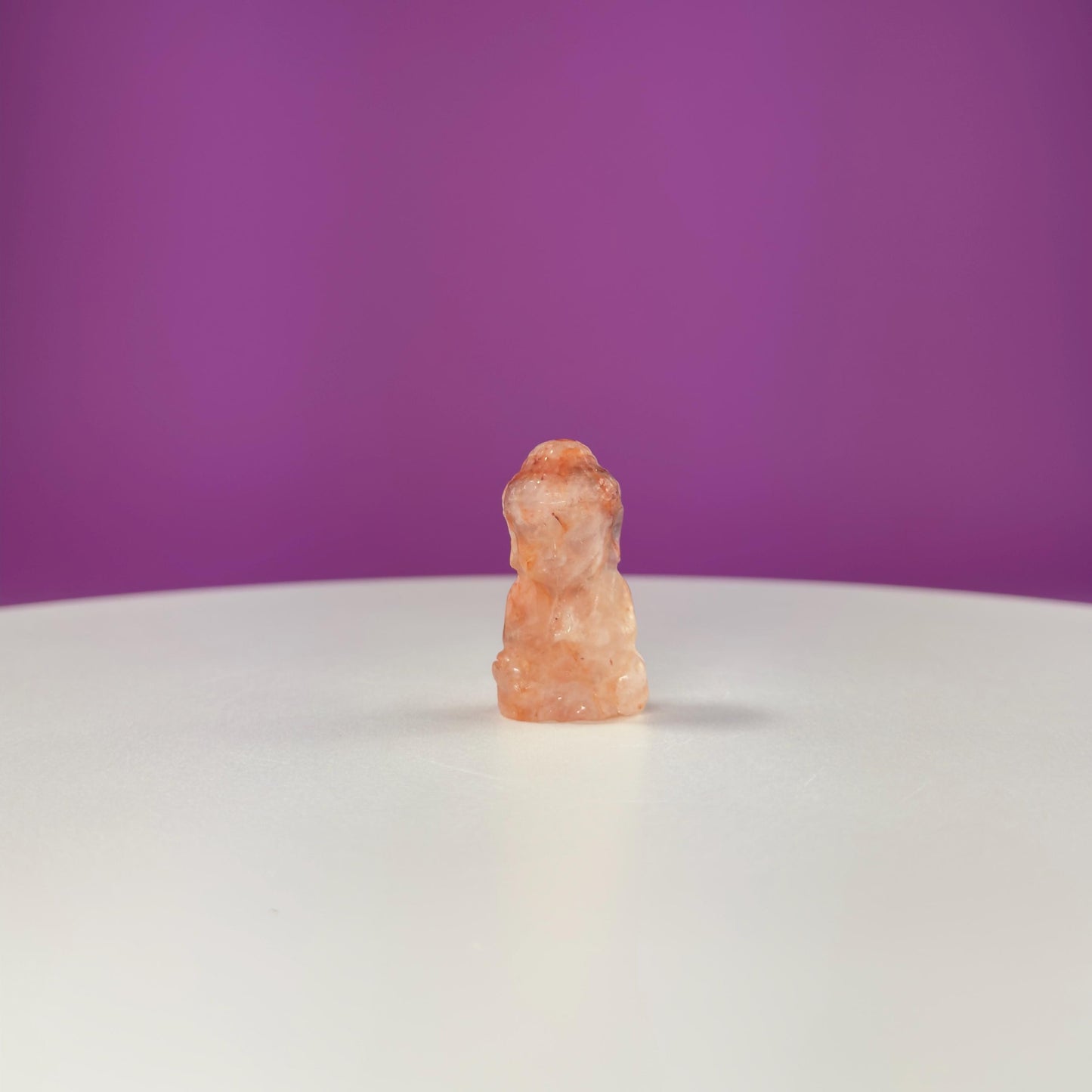 Crystal Baby Buddha Carving: Pocket-Sized Meditation Stone