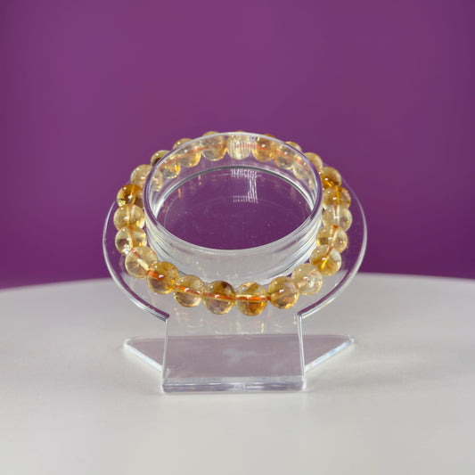 Citrine Bracelet-8 Millimeter Beads