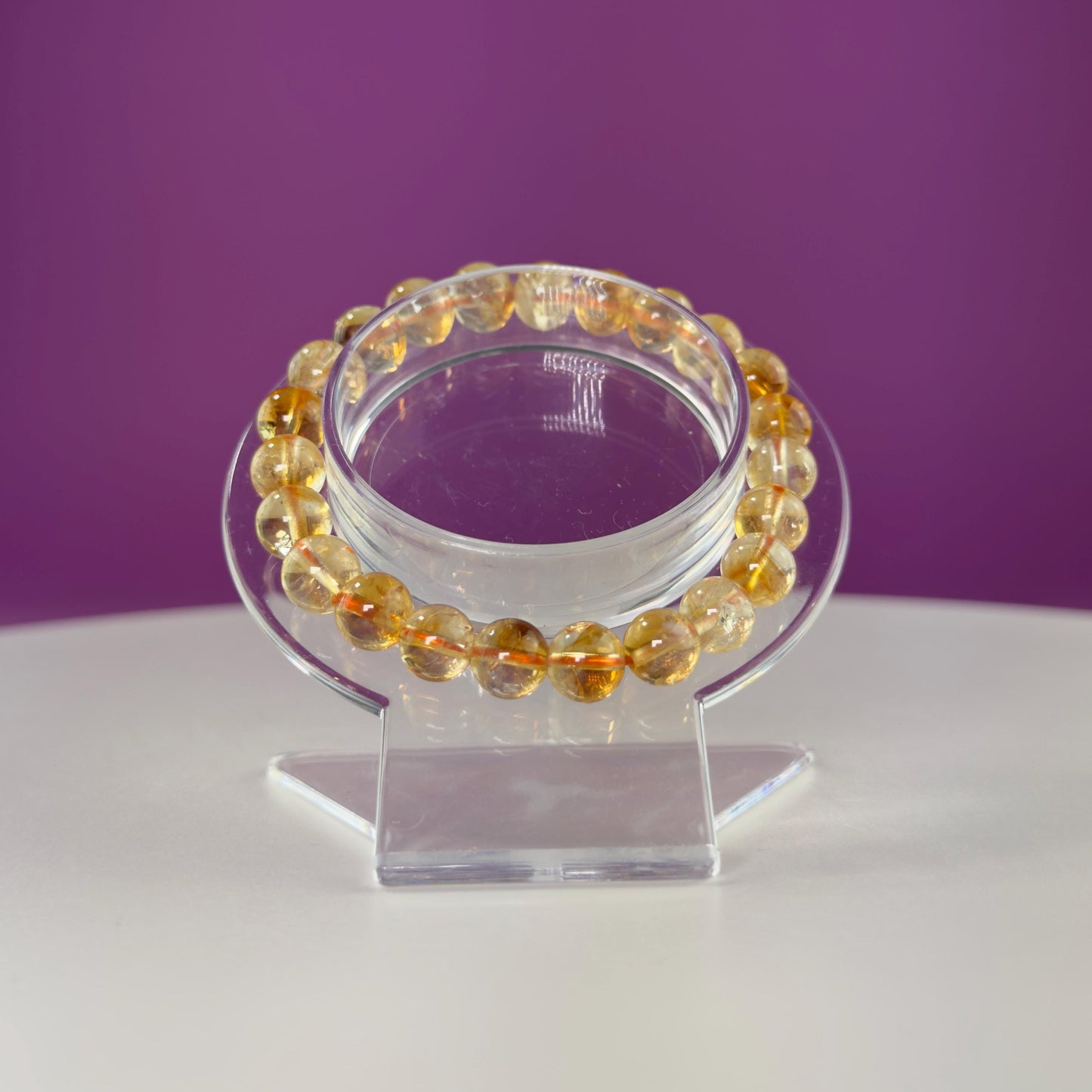 Citrine Bracelet-8 Millimeter Beads