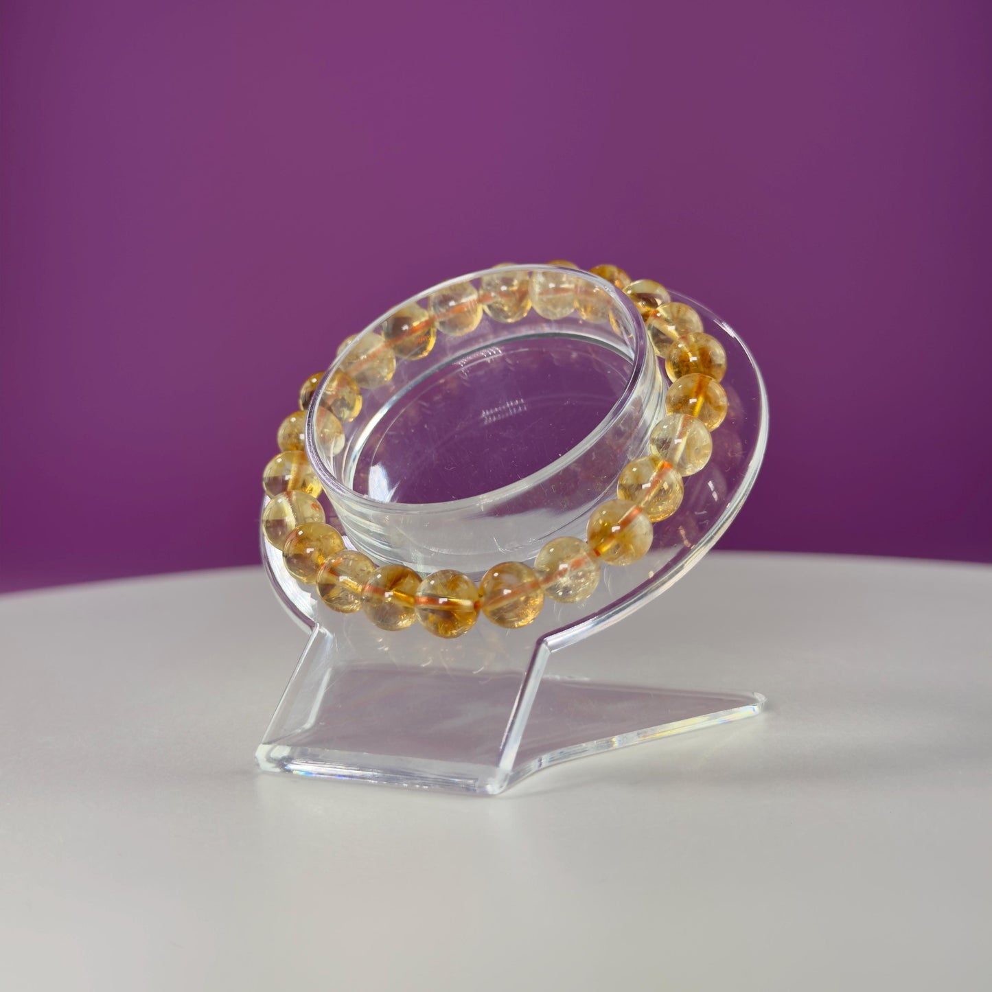 Citrine Bracelet-8 Millimeter Beads