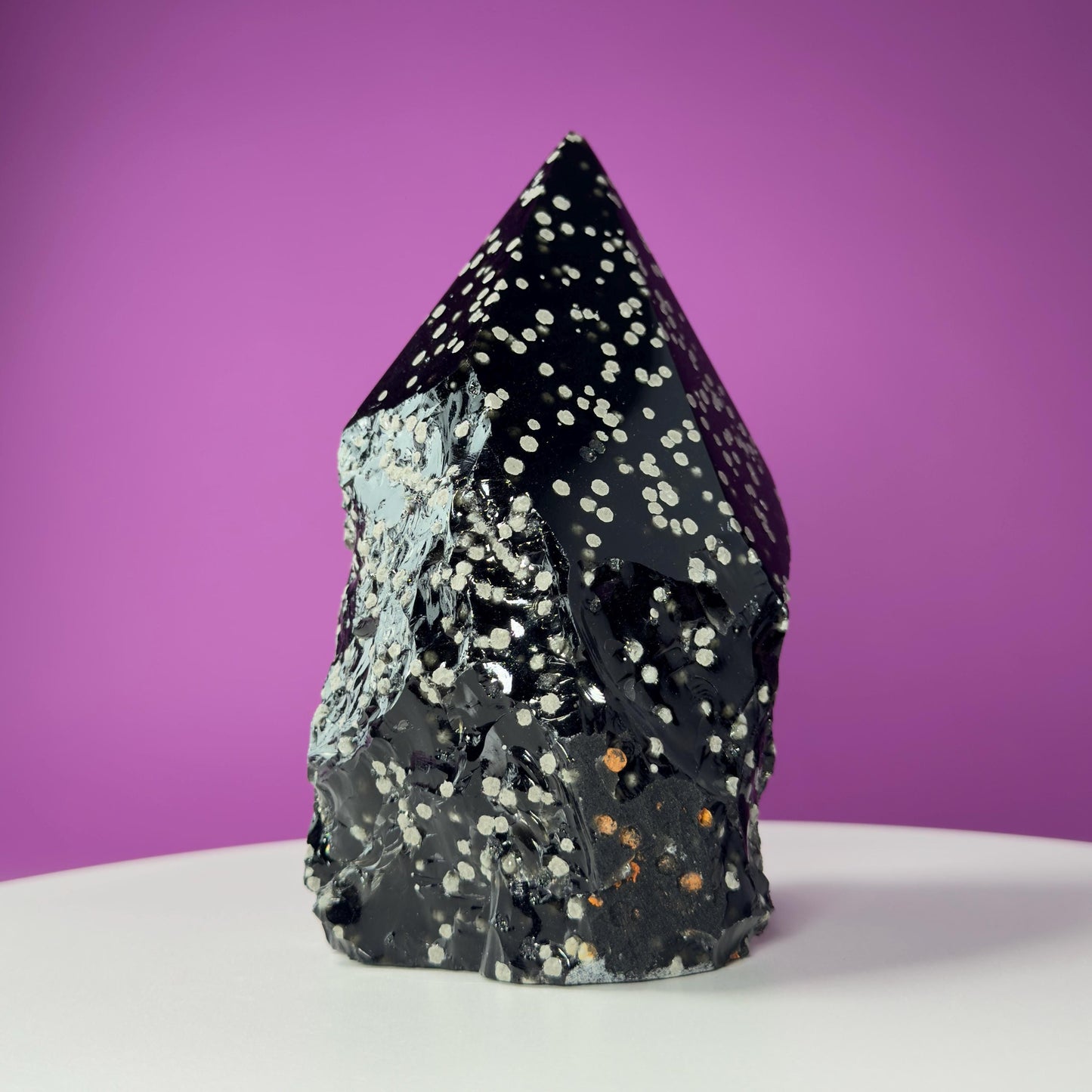 Stardust Obsidian Top Polished Point (Mexico), 3 Pounds