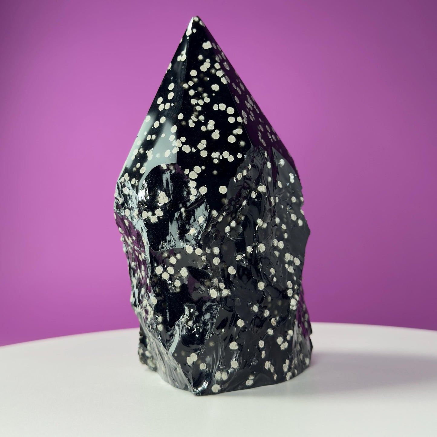 Stardust Obsidian Top Polished Point (Mexico), 3 Pounds