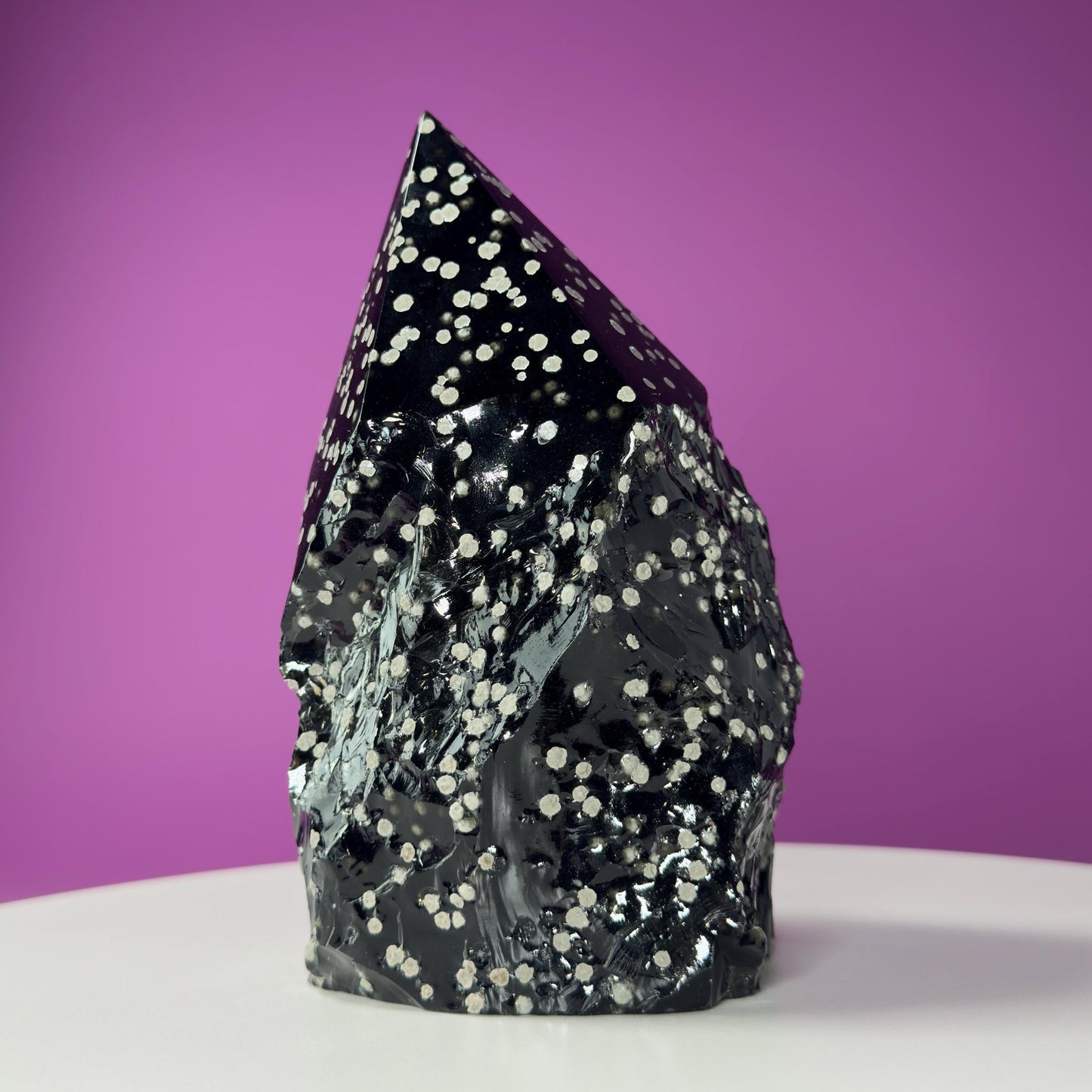 Stardust Obsidian Top Polished Point (Mexico), 3 Pounds