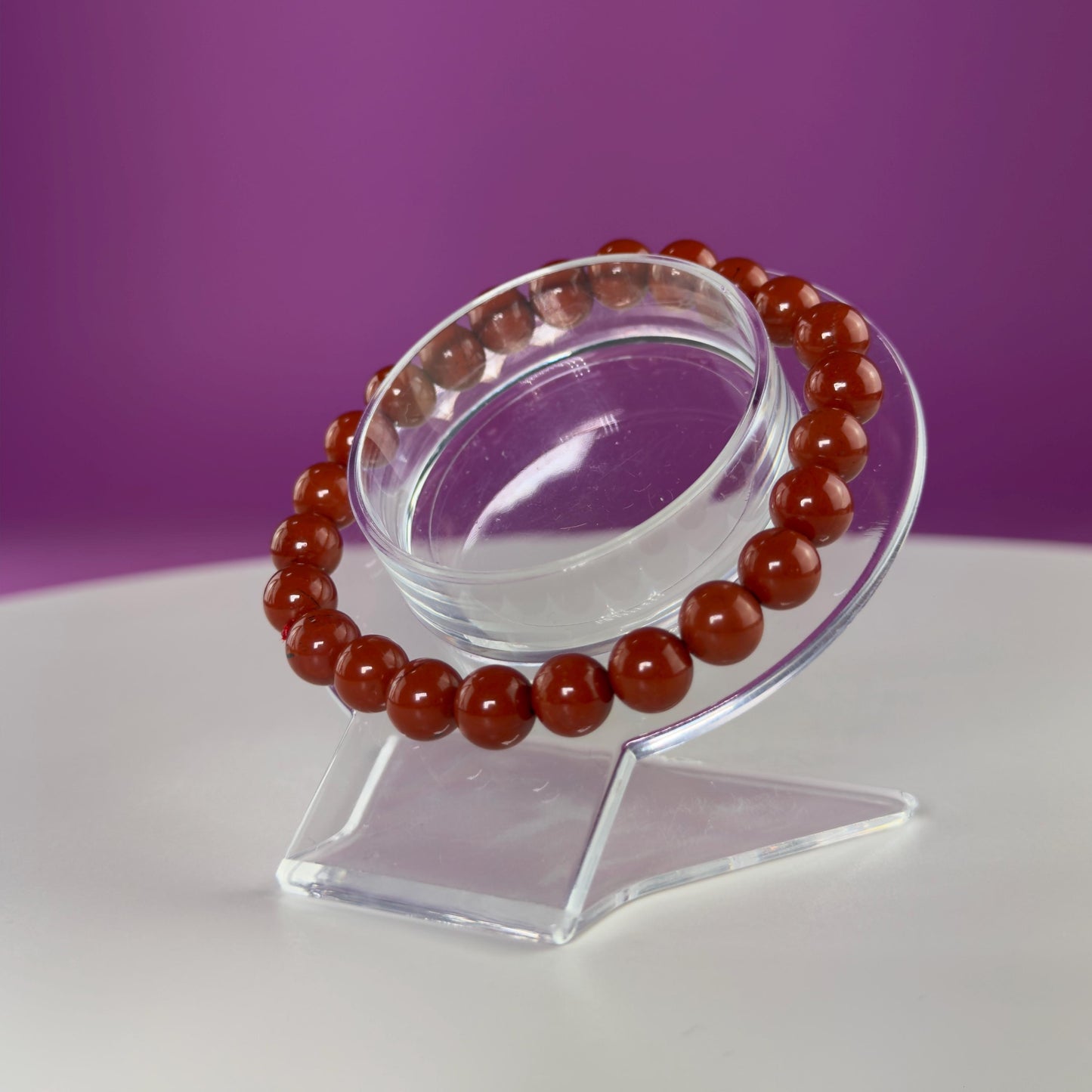 Red Jasper Bracelet-8 Millimeter Beads