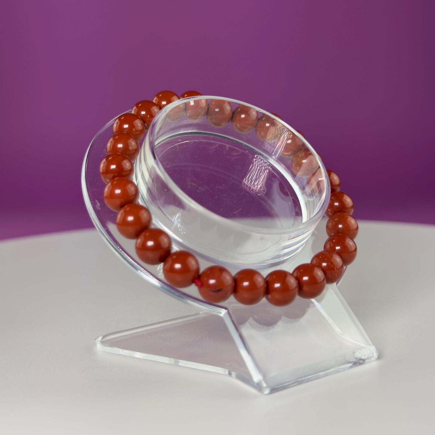 Red Jasper Bracelet-8 Millimeter Beads