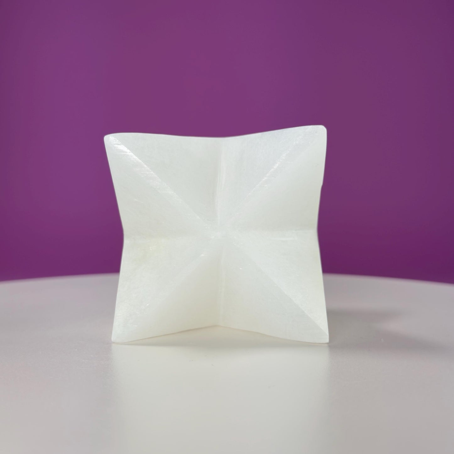 Selenite Merkaba Carving