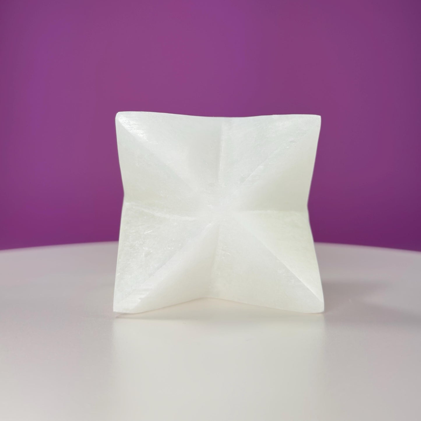 Selenite Merkaba Carving