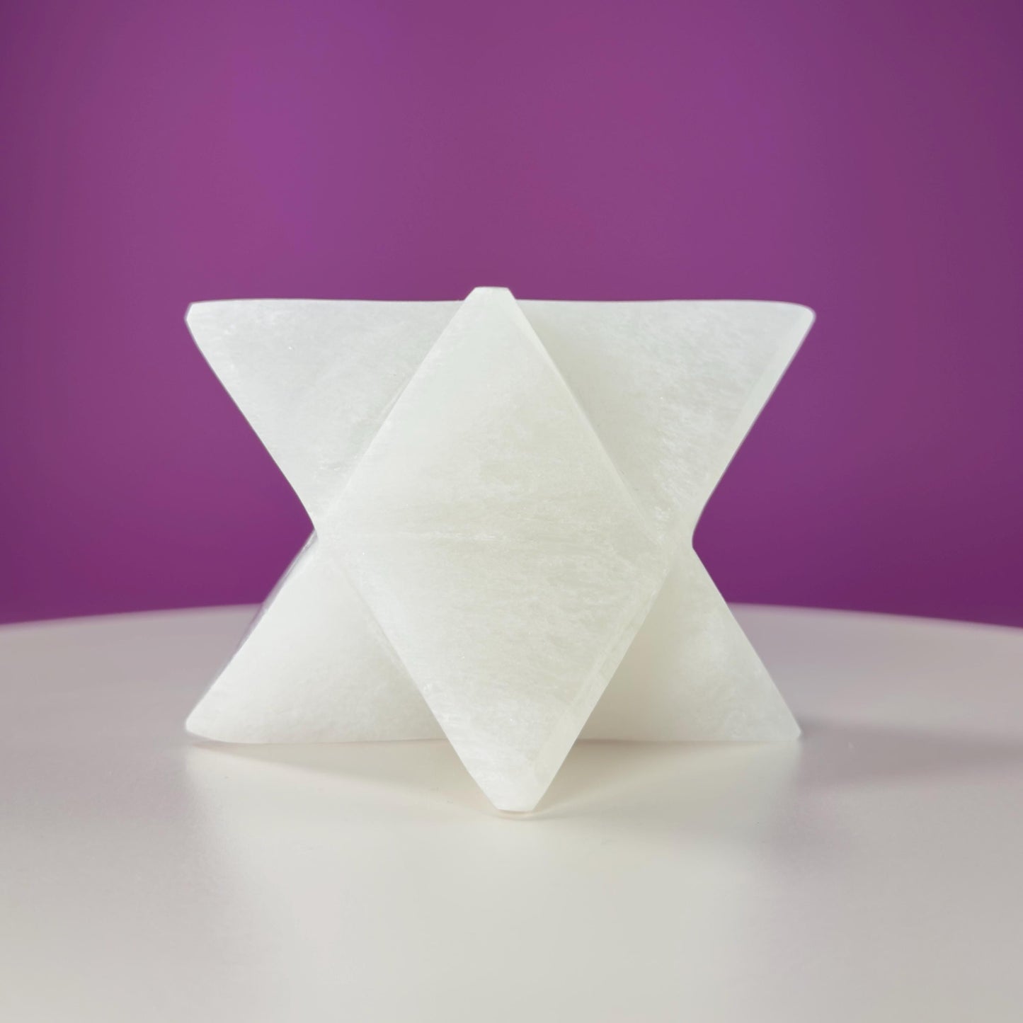 Selenite Merkaba Carving