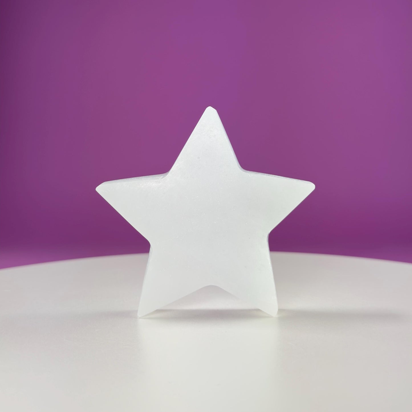 Selenite Star Carving