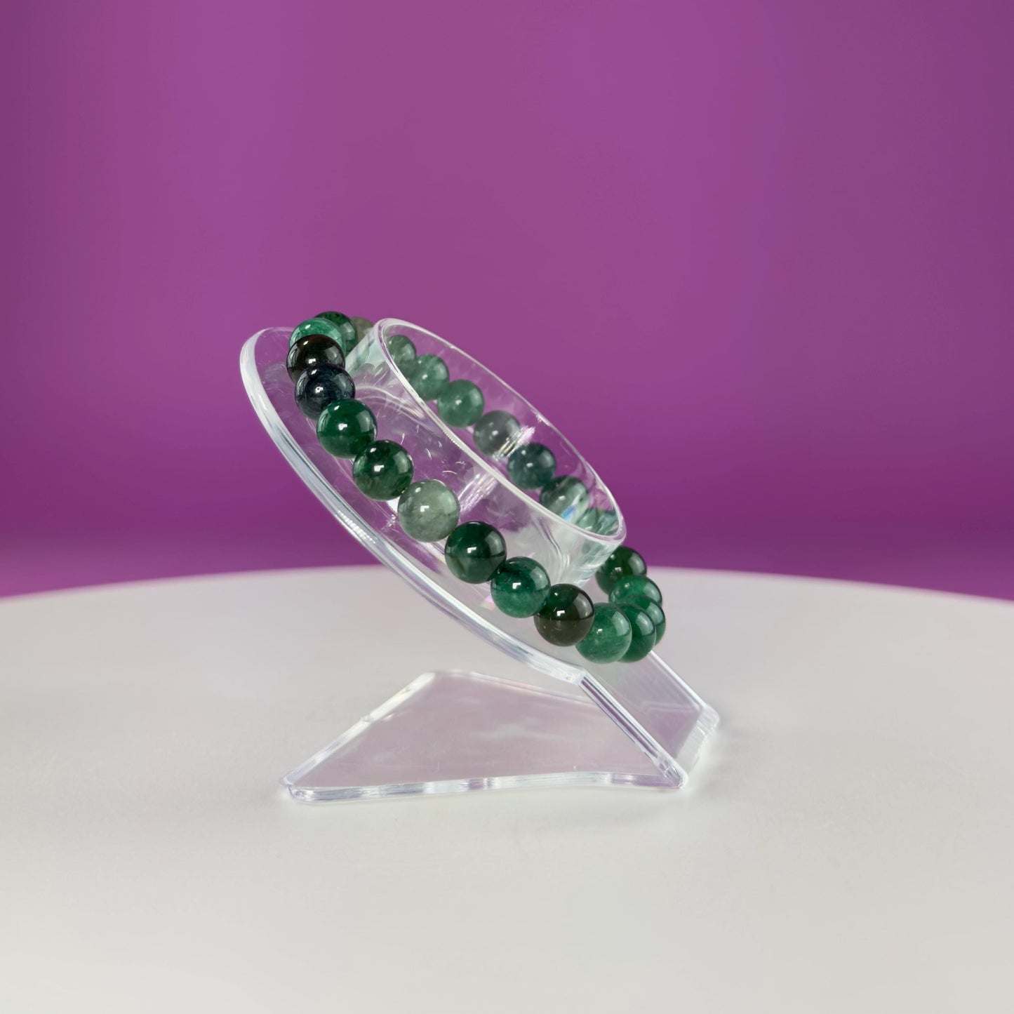 Emerald Bracelet-8 Millimeter Beads