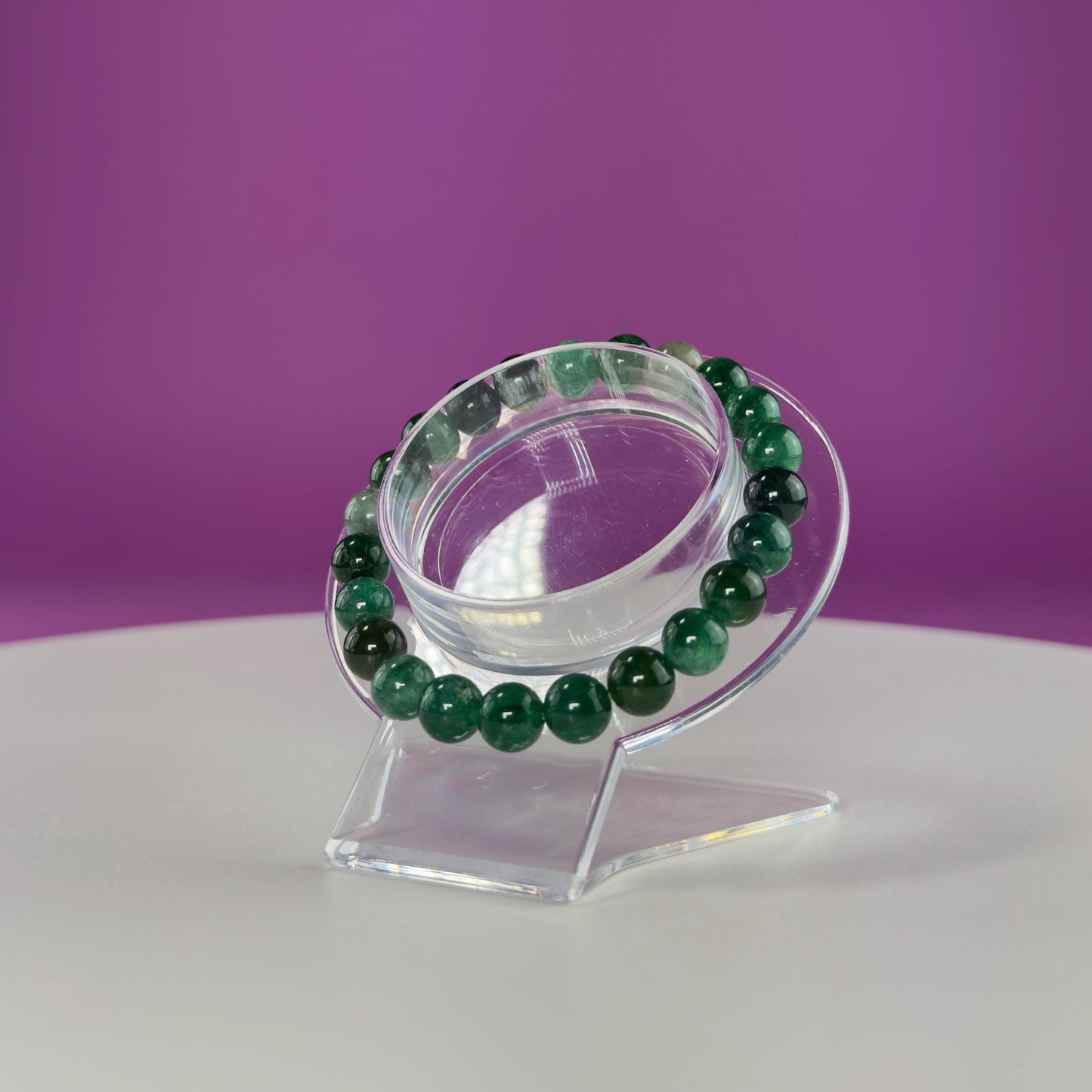 Emerald Bracelet-8 Millimeter Beads