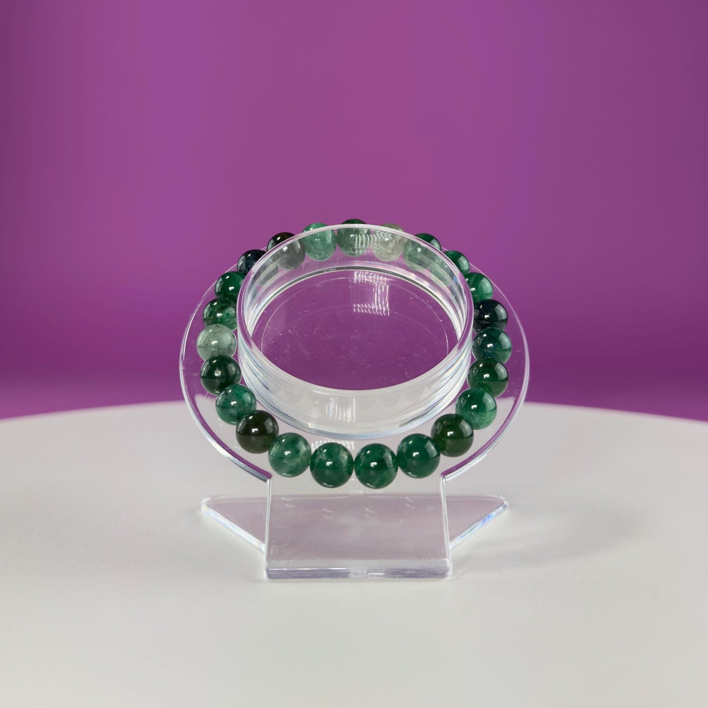 Emerald Bracelet-8 Millimeter Beads