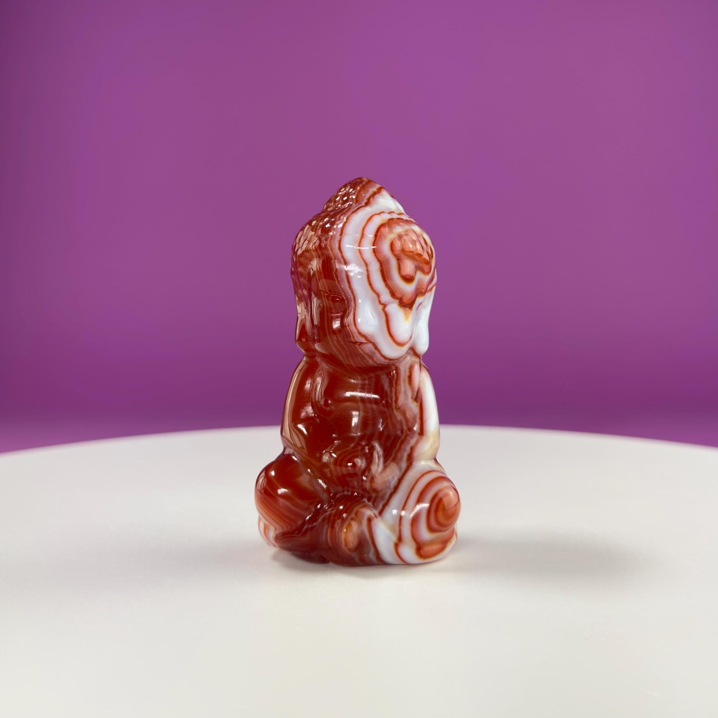 Carnelian Baby Buddha Carving