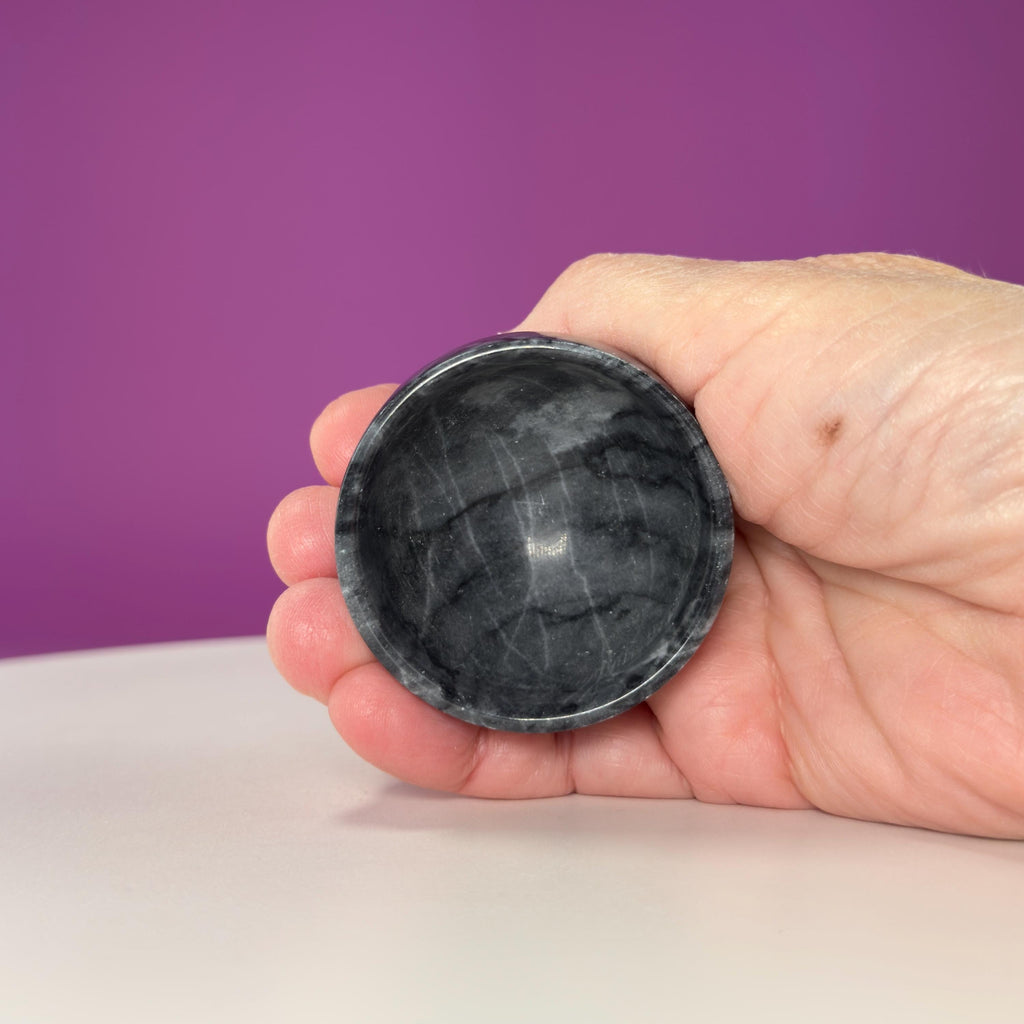 Black Zebra Offering Bowl, Small Bowl