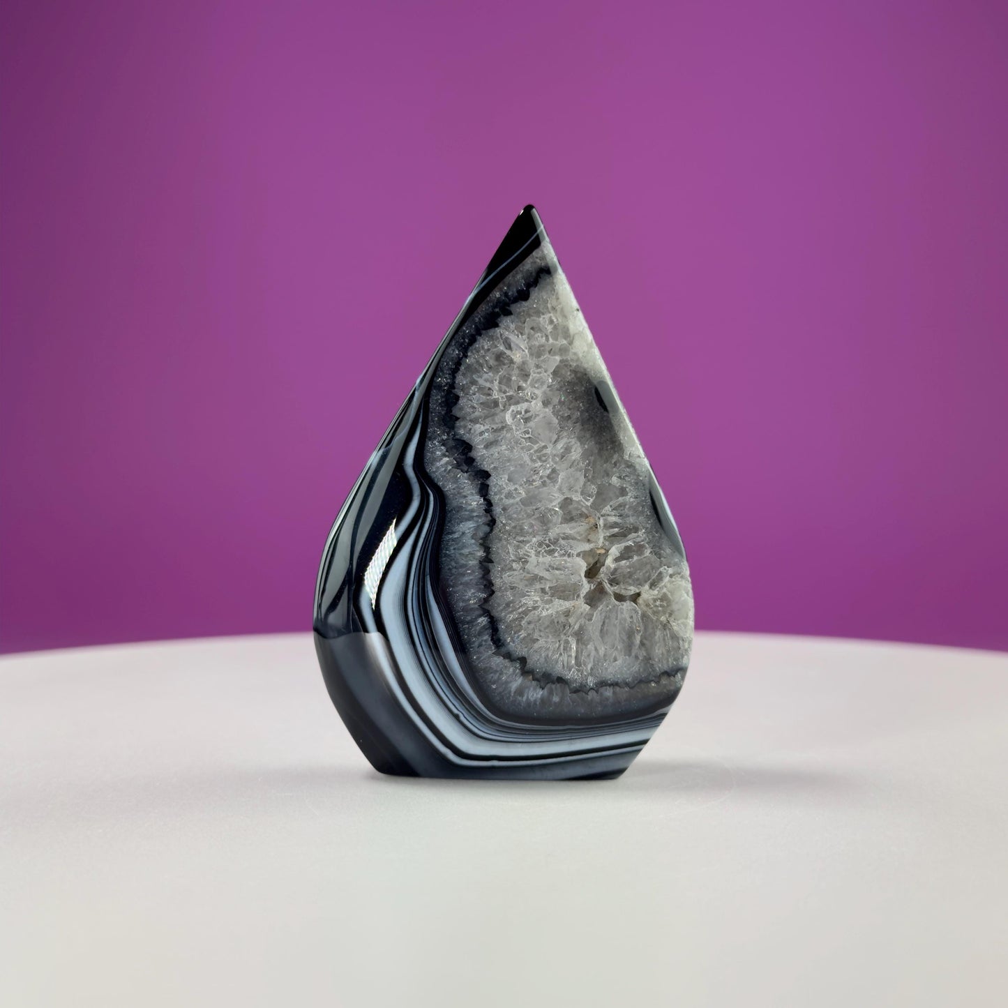 Sardonyx Tear Drop Carving