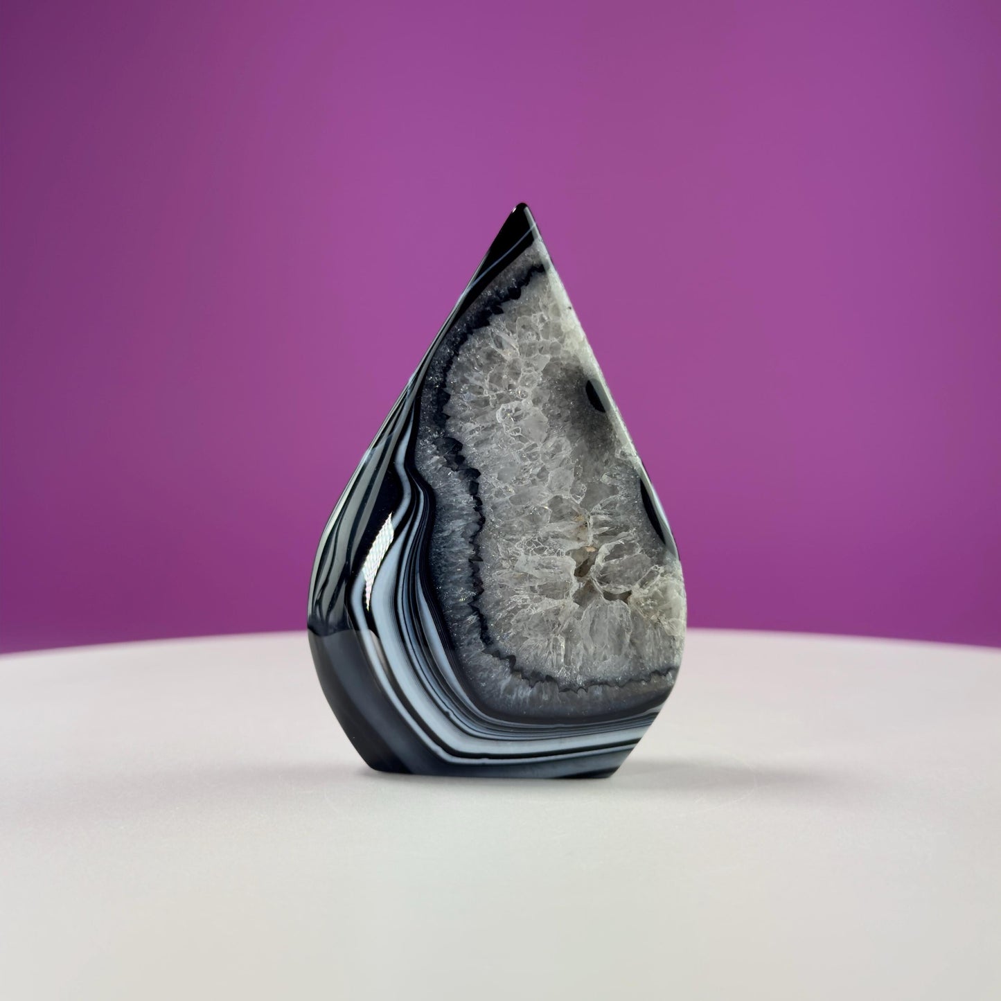 Sardonyx Tear Drop Carving