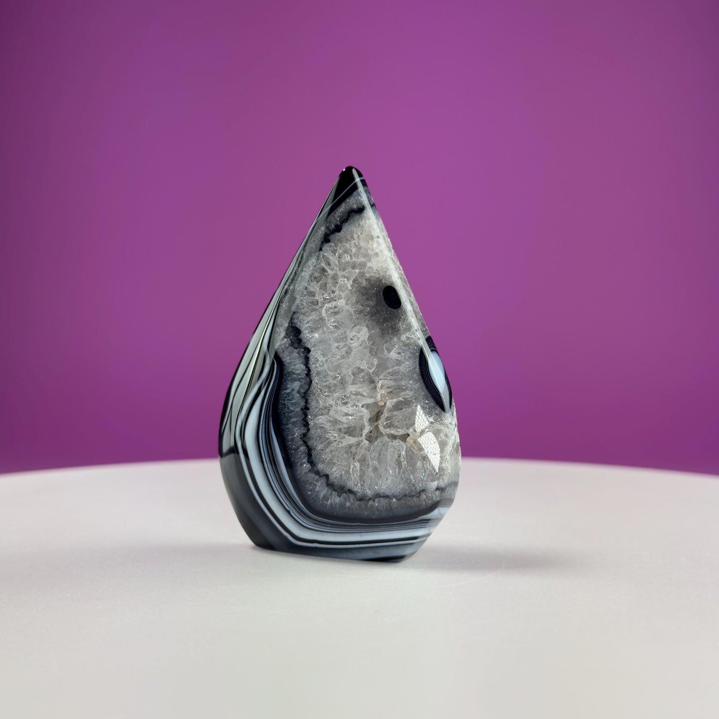 Sardonyx Tear Drop Carving