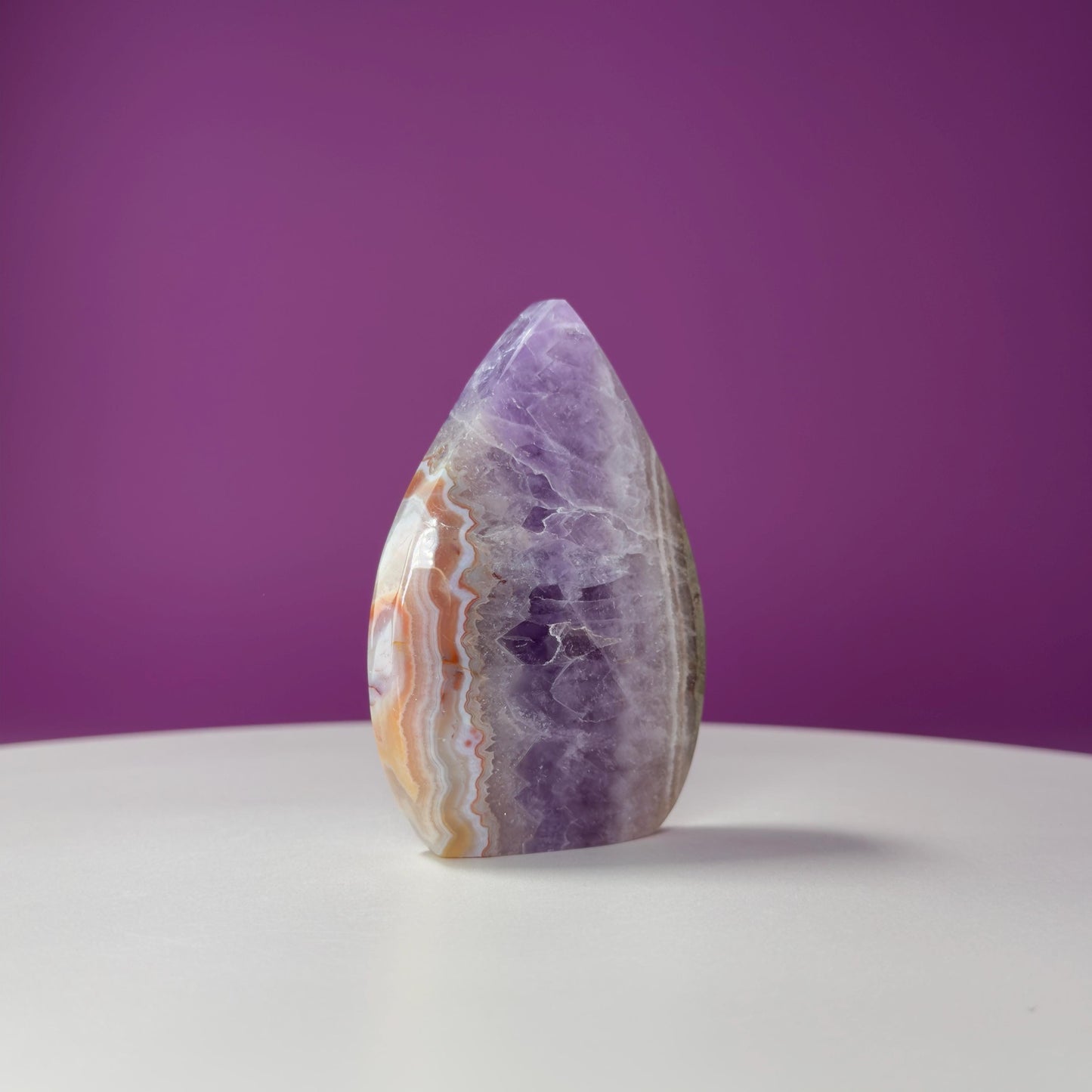 Amethyst/Agate Flame Carving