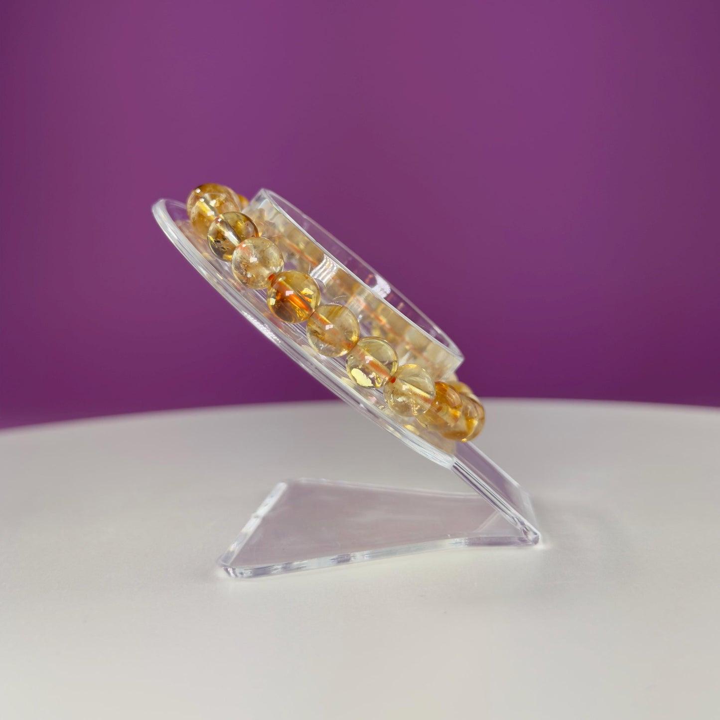 Citrine Bracelet-8 Millimeter Beads