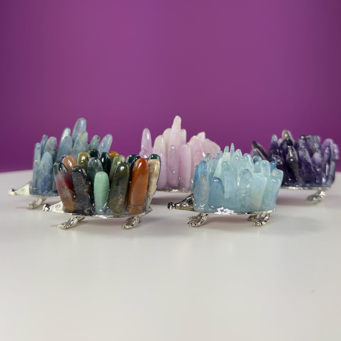 Hedgehog Carvings in Choice of Stone