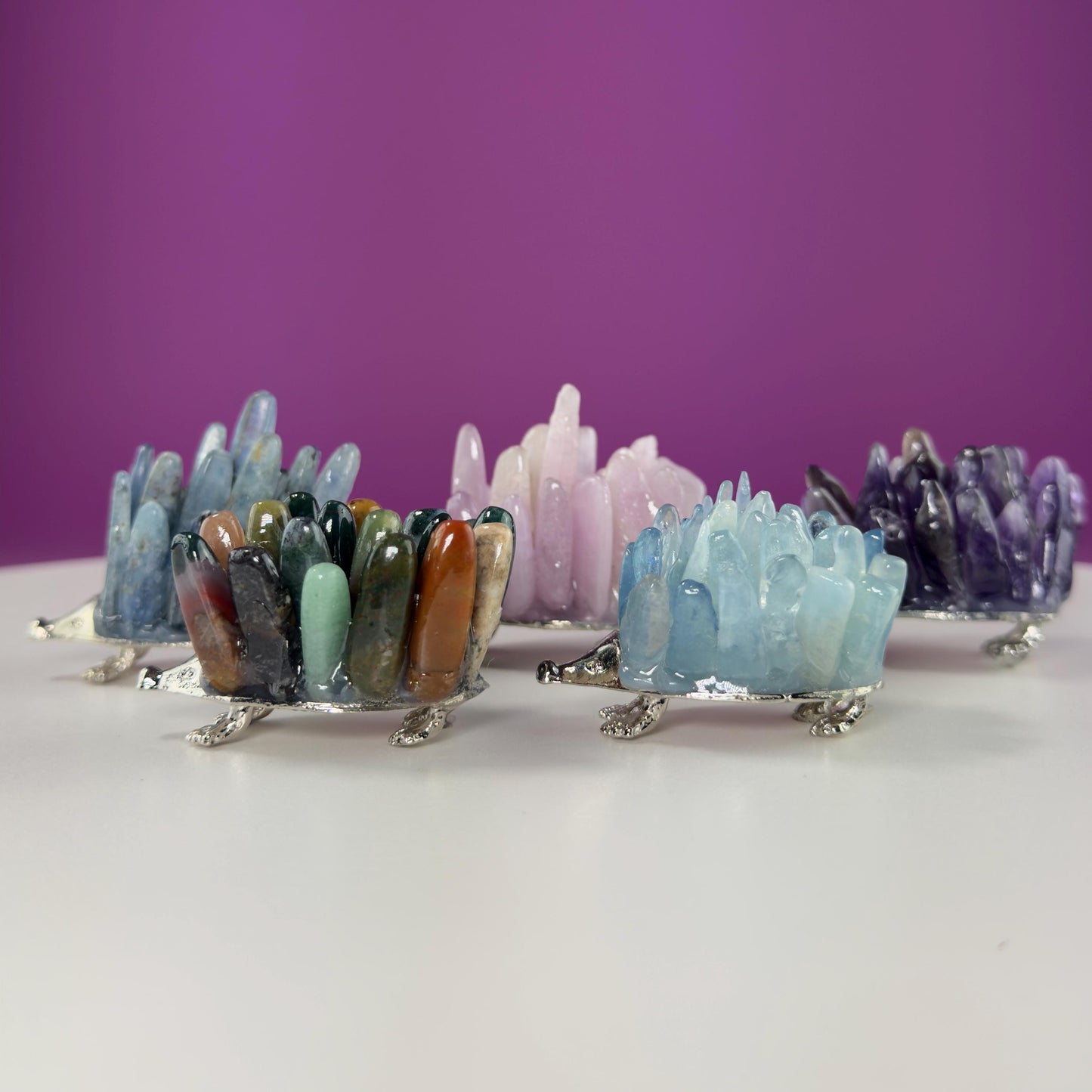 Hedgehog Carvings in Choice of Stone