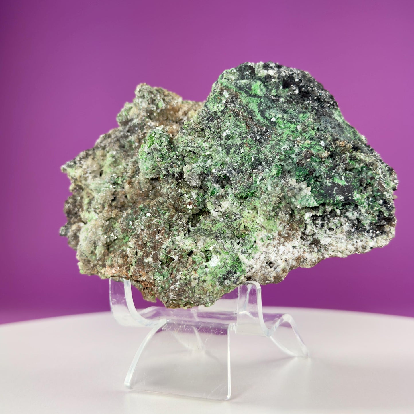Conichalcite Specimen (Mexico) (Includes Stand)