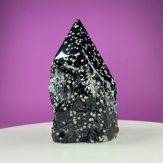 Stardust Obsidian Top Polished Point (Mexico), 3 Pounds