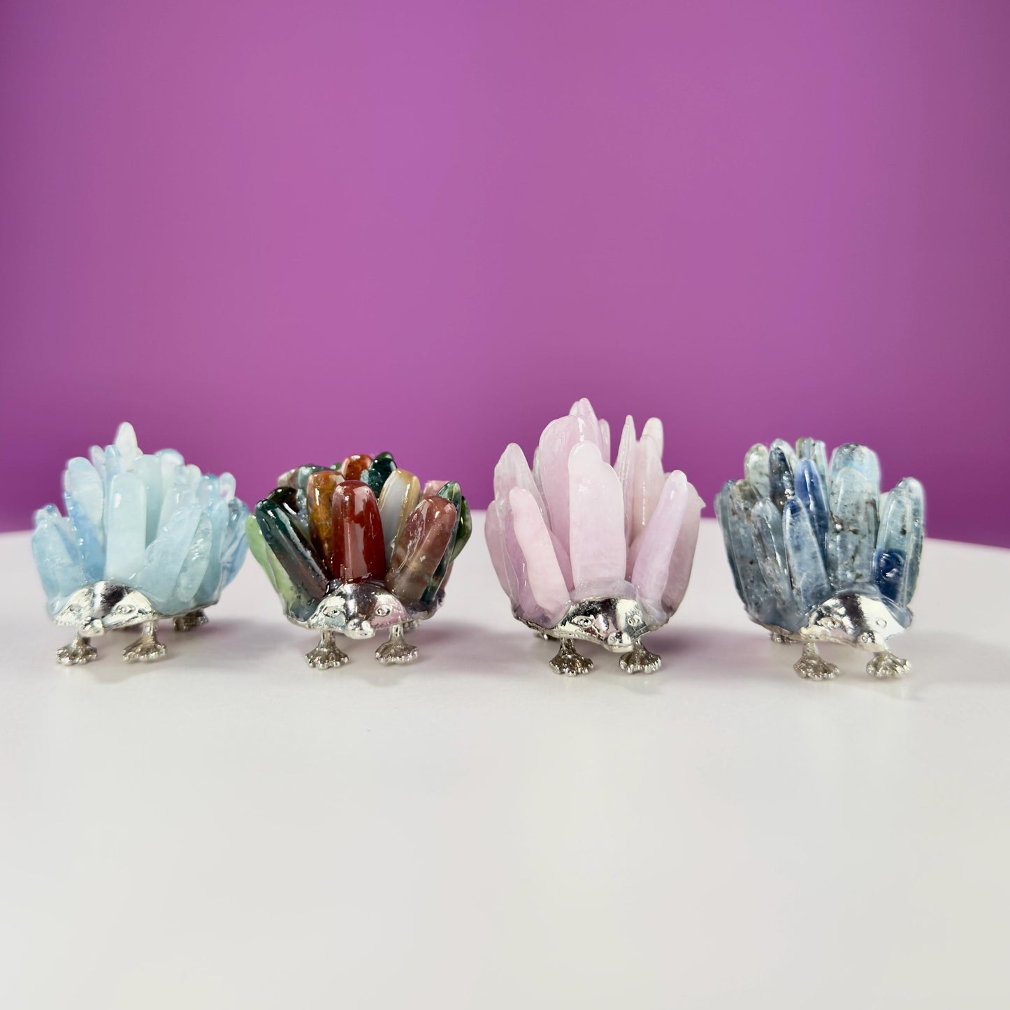 Hedgehog Carvings in Choice of Stone