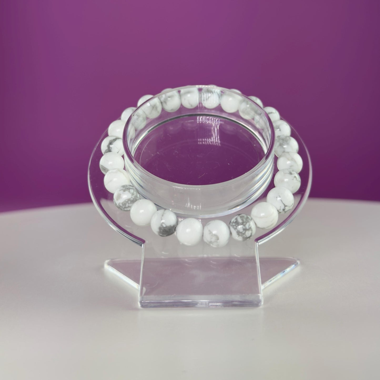 Howlite Bracelet-8 Millimeter Beads