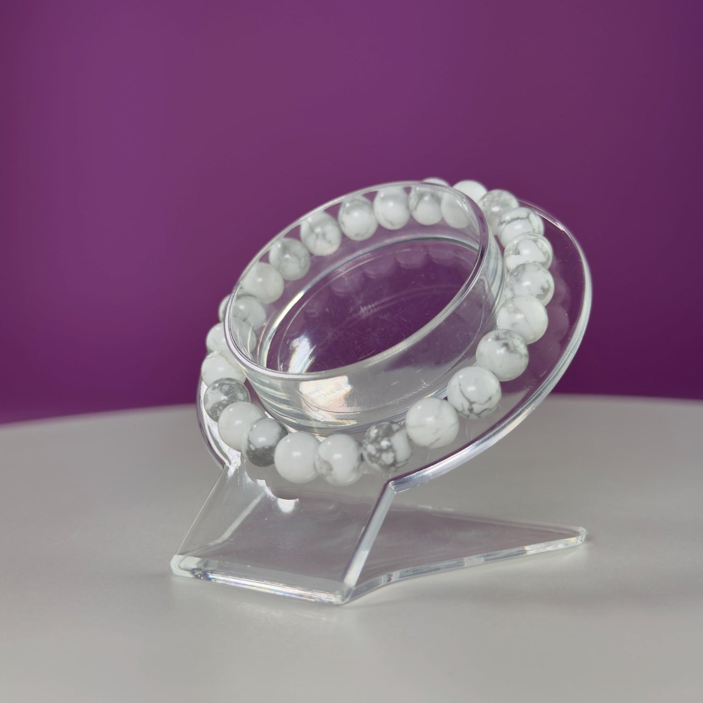 Howlite Bracelet-8 Millimeter Beads