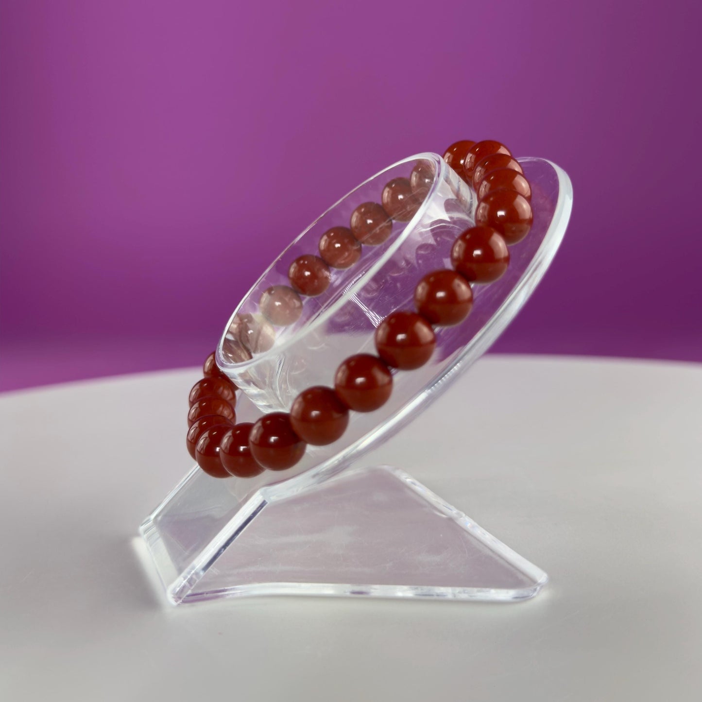 Red Jasper Bracelet-8 Millimeter Beads