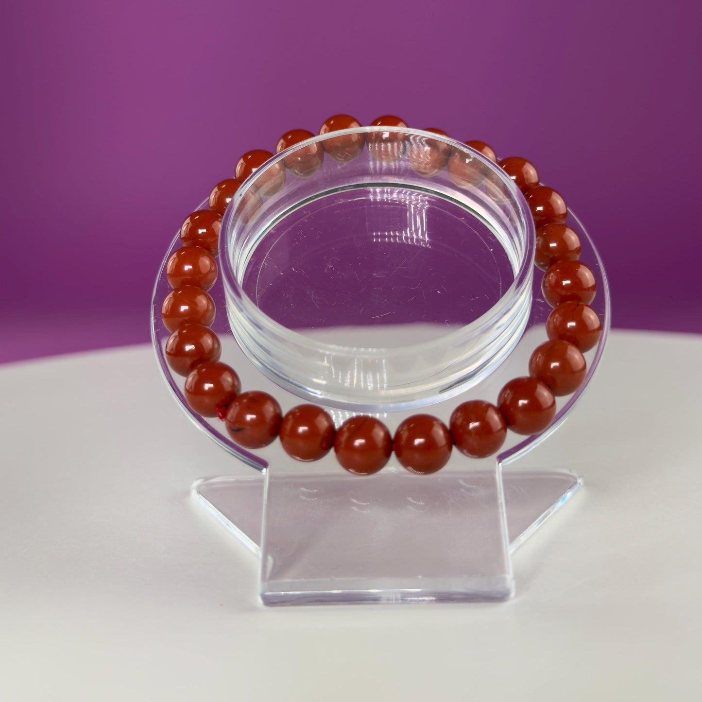 Red Jasper Bracelet-8 Millimeter Beads