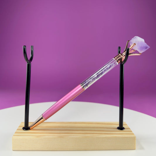 Crystal Gemstone Pen for Writing & Manifestation | Healing Crystal Pen Gift (Refill Included)