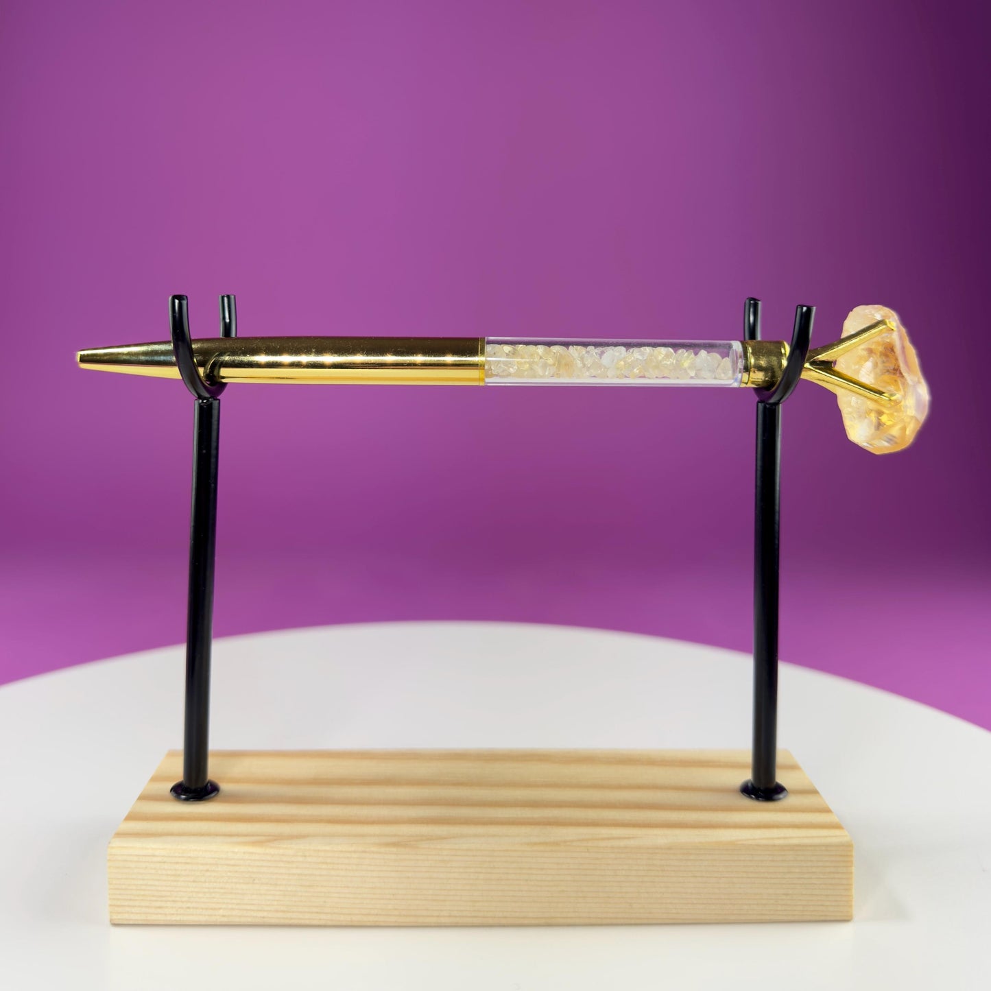 Crystal Gemstone Pen for Writing & Manifestation | Healing Crystal Pen Gift (Refill Included)