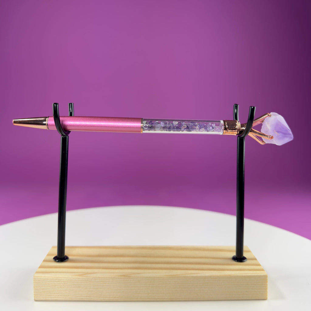 Crystal Gemstone Pen for Writing & Manifestation | Healing Crystal Pen Gift (Refill Included)