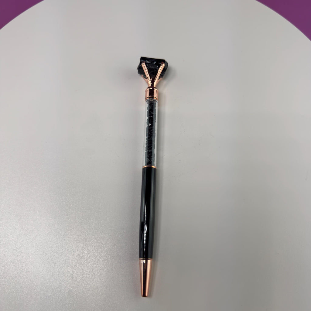 Crystal Gemstone Pen for Writing & Manifestation | Healing Crystal Pen Gift (Refill Included)