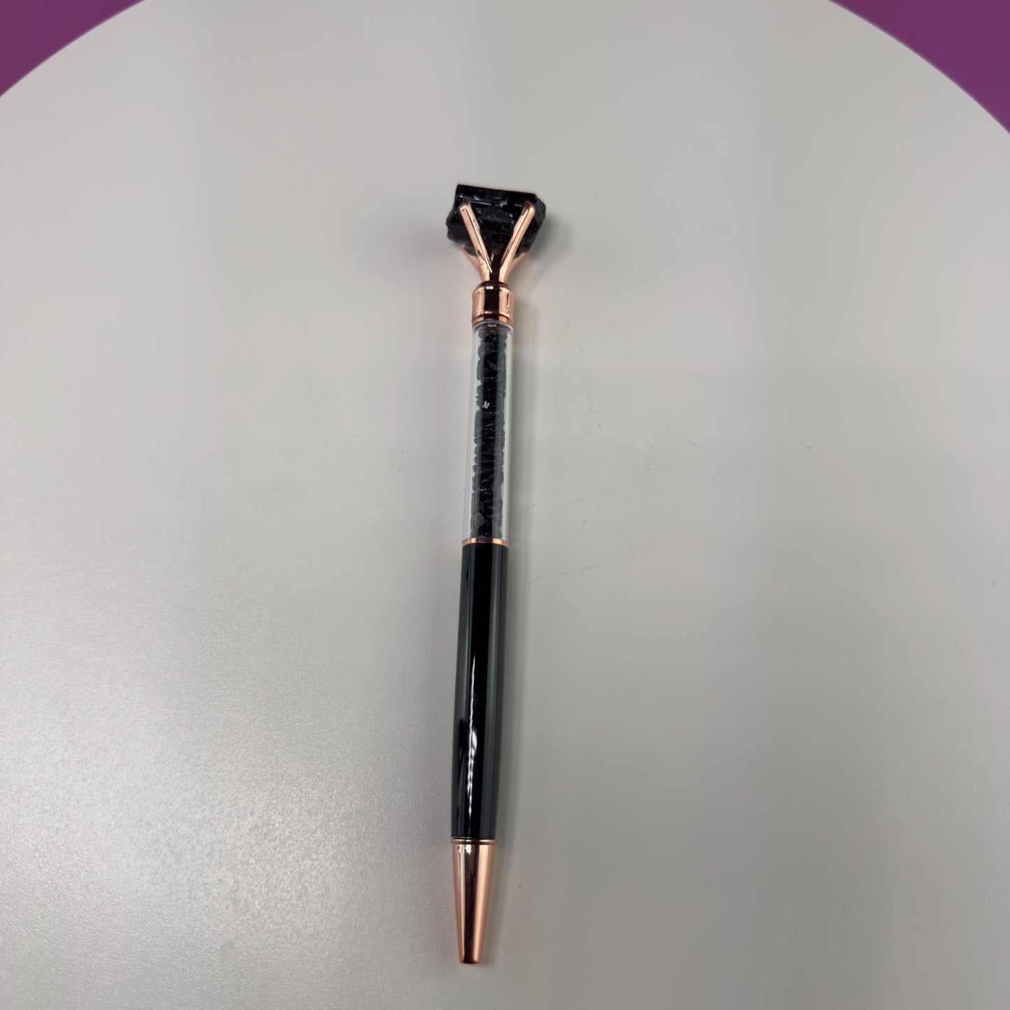 Crystal Gemstone Pen for Writing & Manifestation | Healing Crystal Pen Gift (Refill Included)