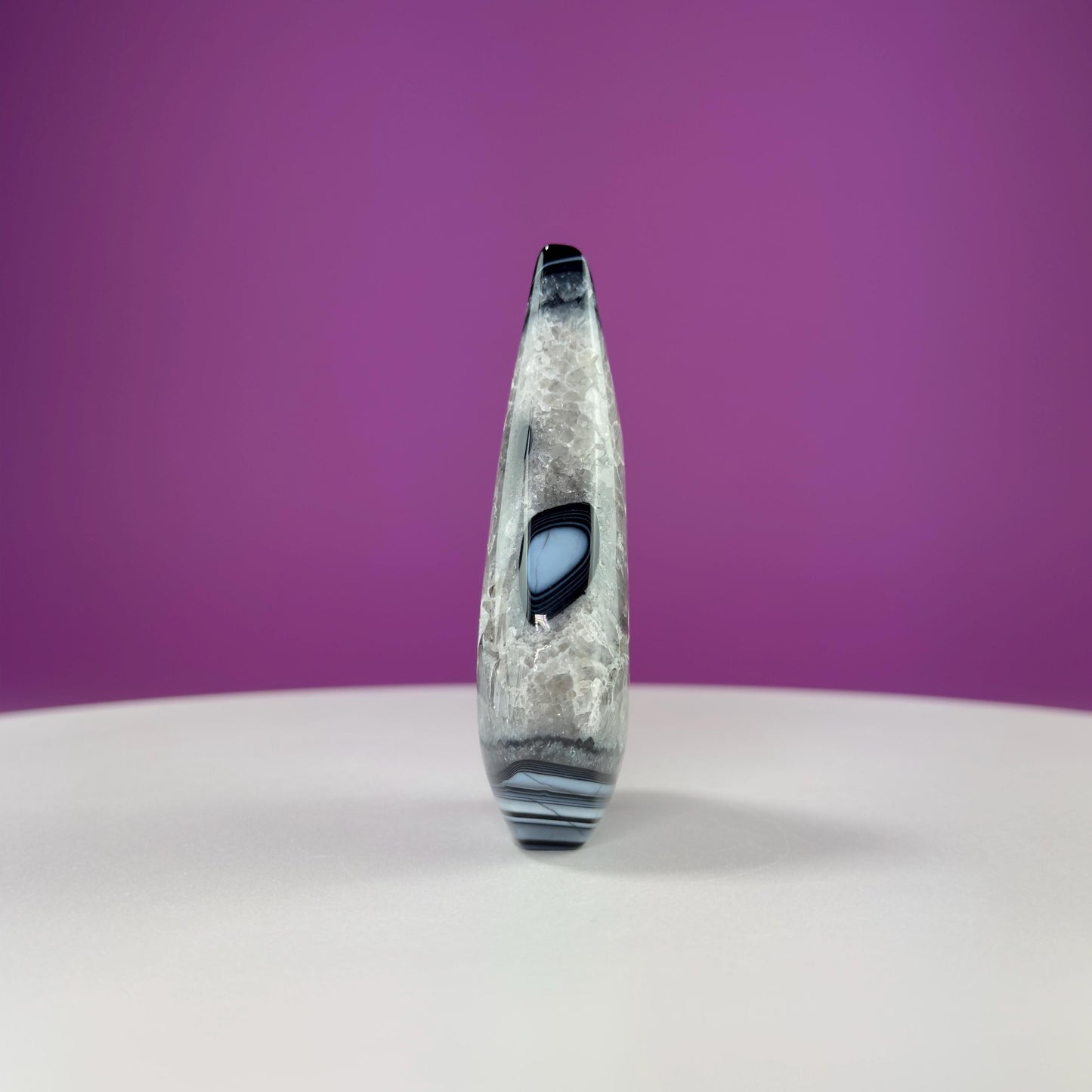 Sardonyx Tear Drop Carving