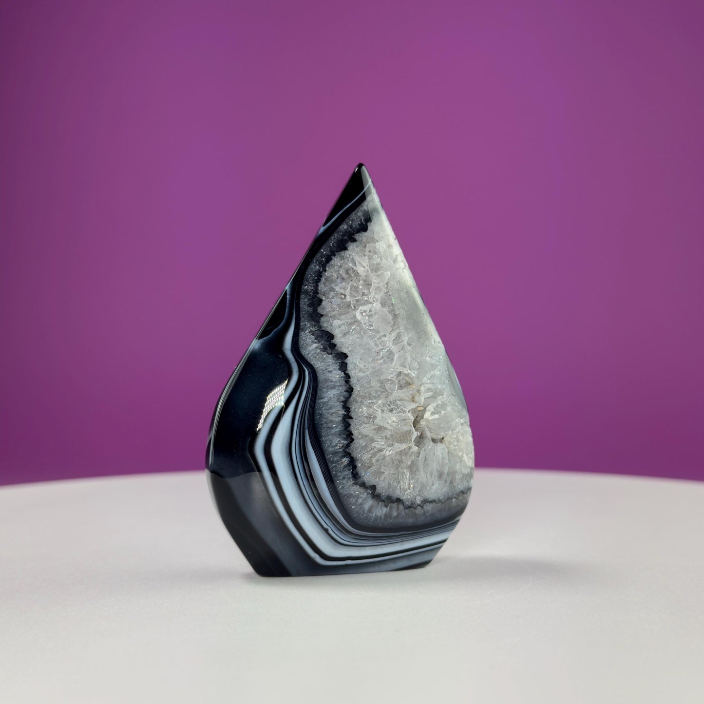 Sardonyx Tear Drop Carving