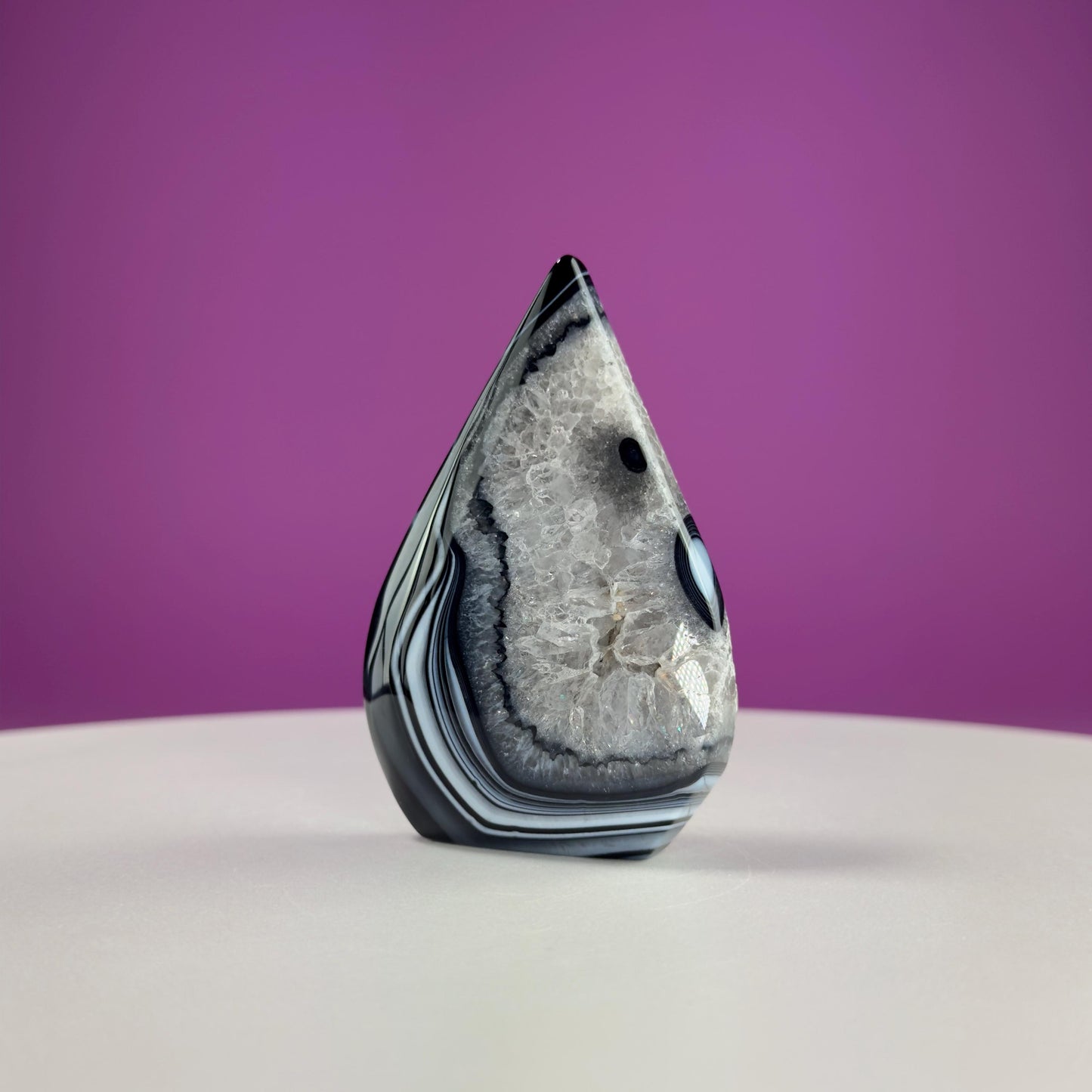 Sardonyx Tear Drop Carving