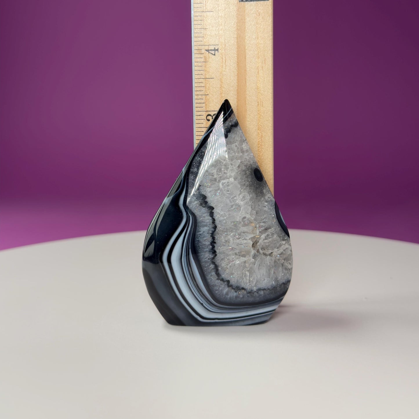 Sardonyx Tear Drop Carving