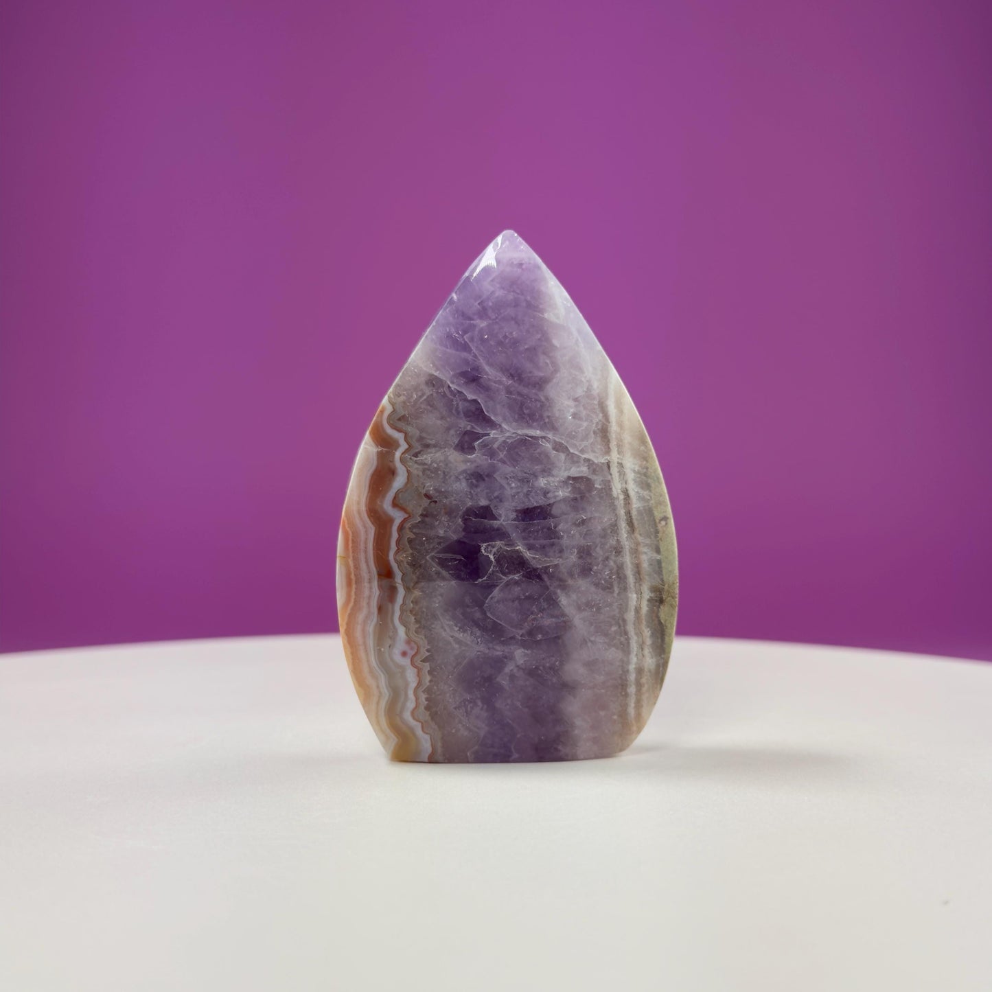 Amethyst/Agate Flame Carving