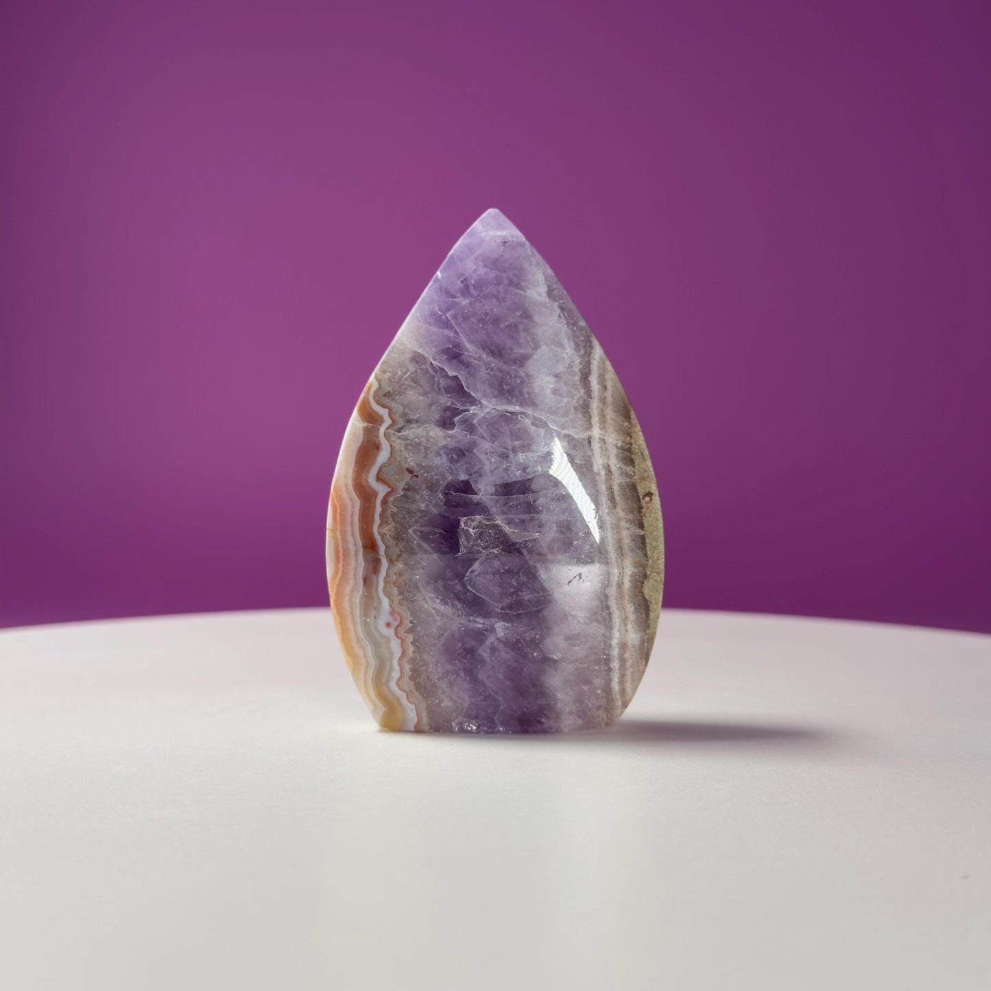 Amethyst/Agate Flame Carving
