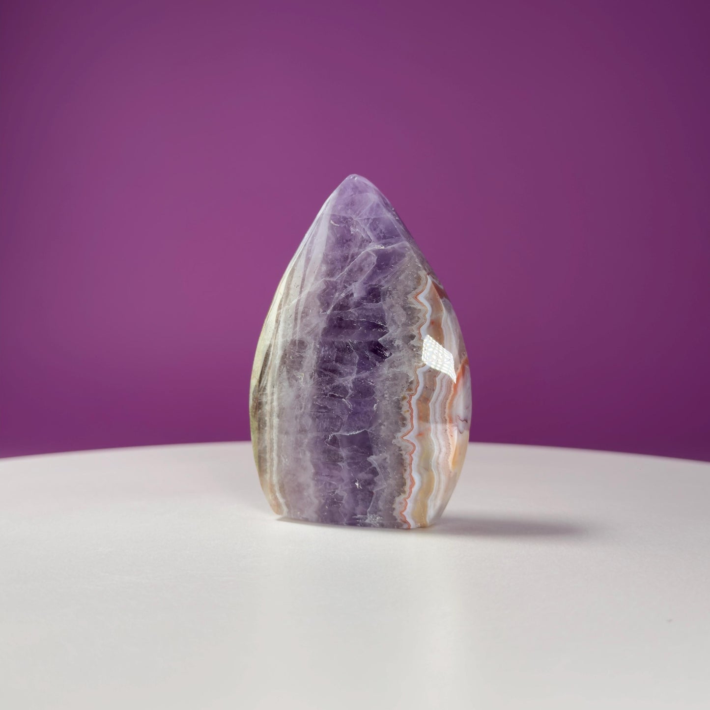 Amethyst/Agate Flame Carving