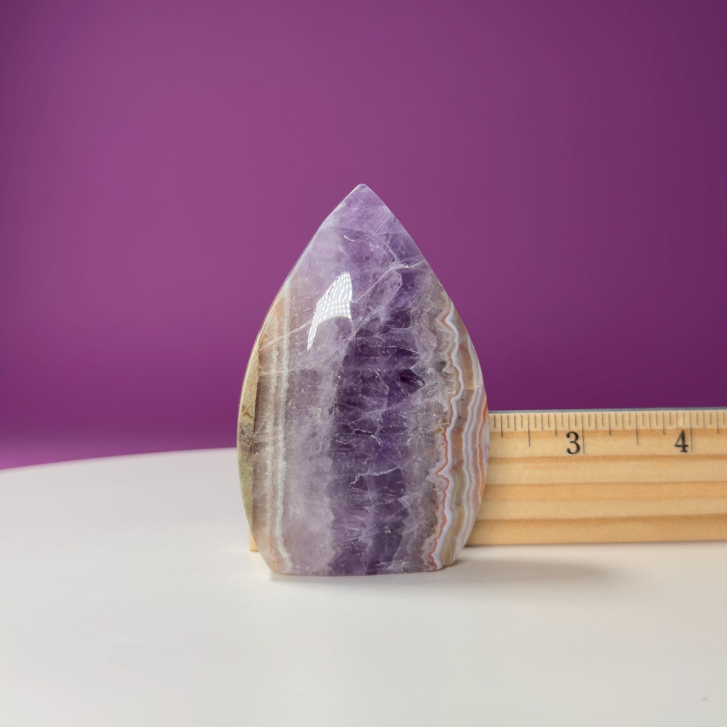 Amethyst/Agate Flame Carving