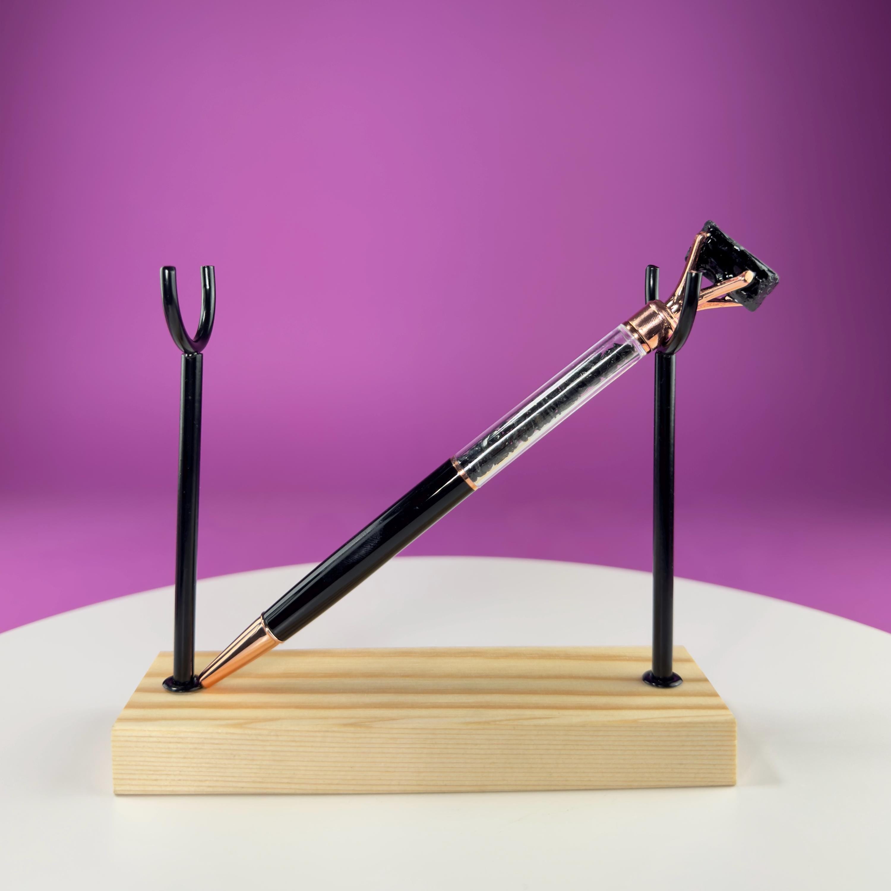 Crystal Gemstone Pen for Writing & Manifestation | Healing Crystal Pen Gift (Refill Included)