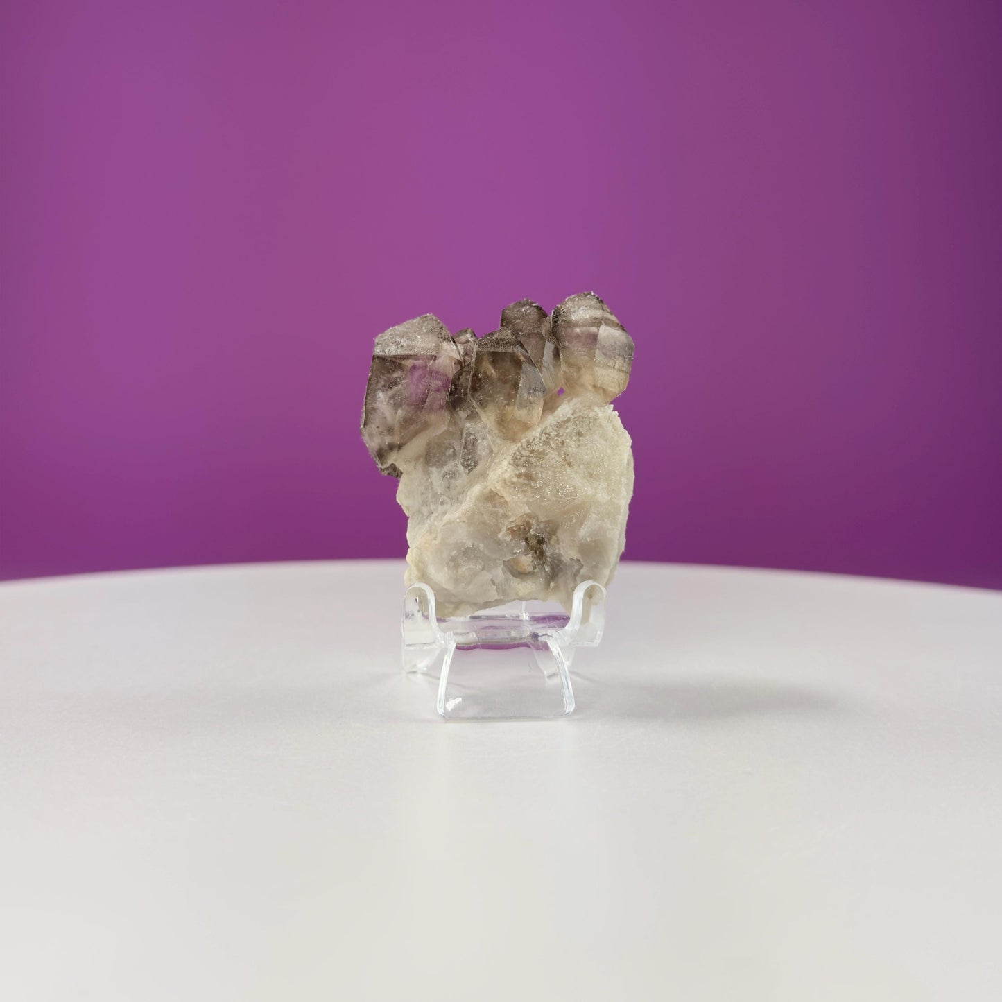 Smoky Quartz Elestial Specimen (Includes Acrylic Stand)