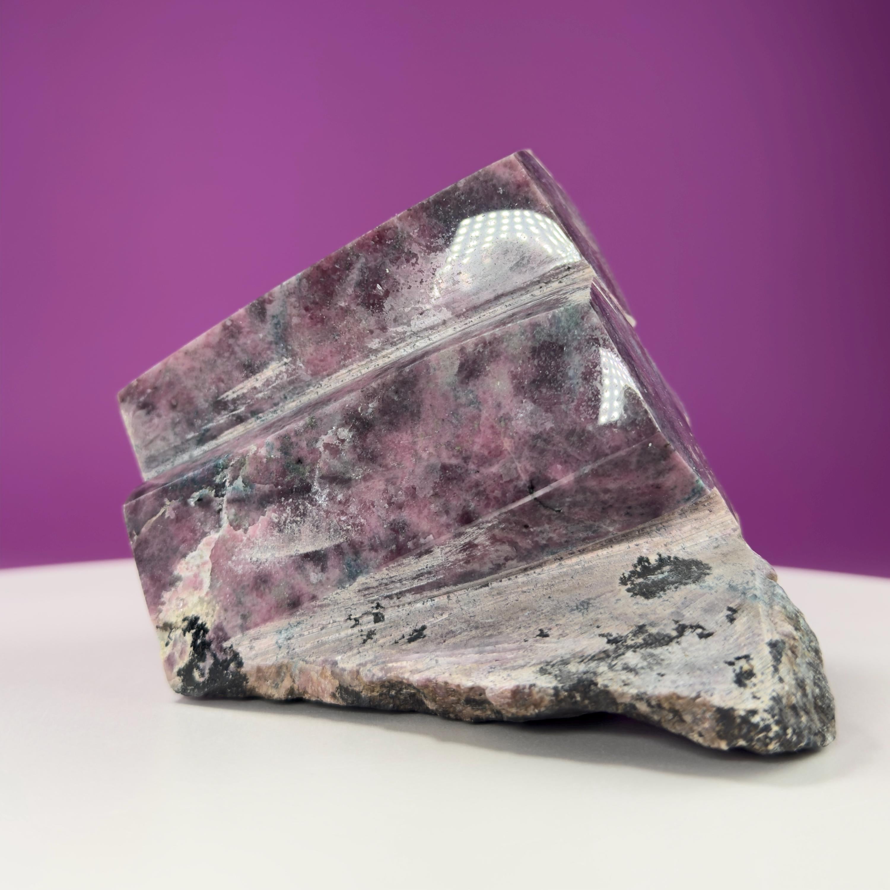 Rhodonite Beryl Specimen (Brazil), Double Beryl