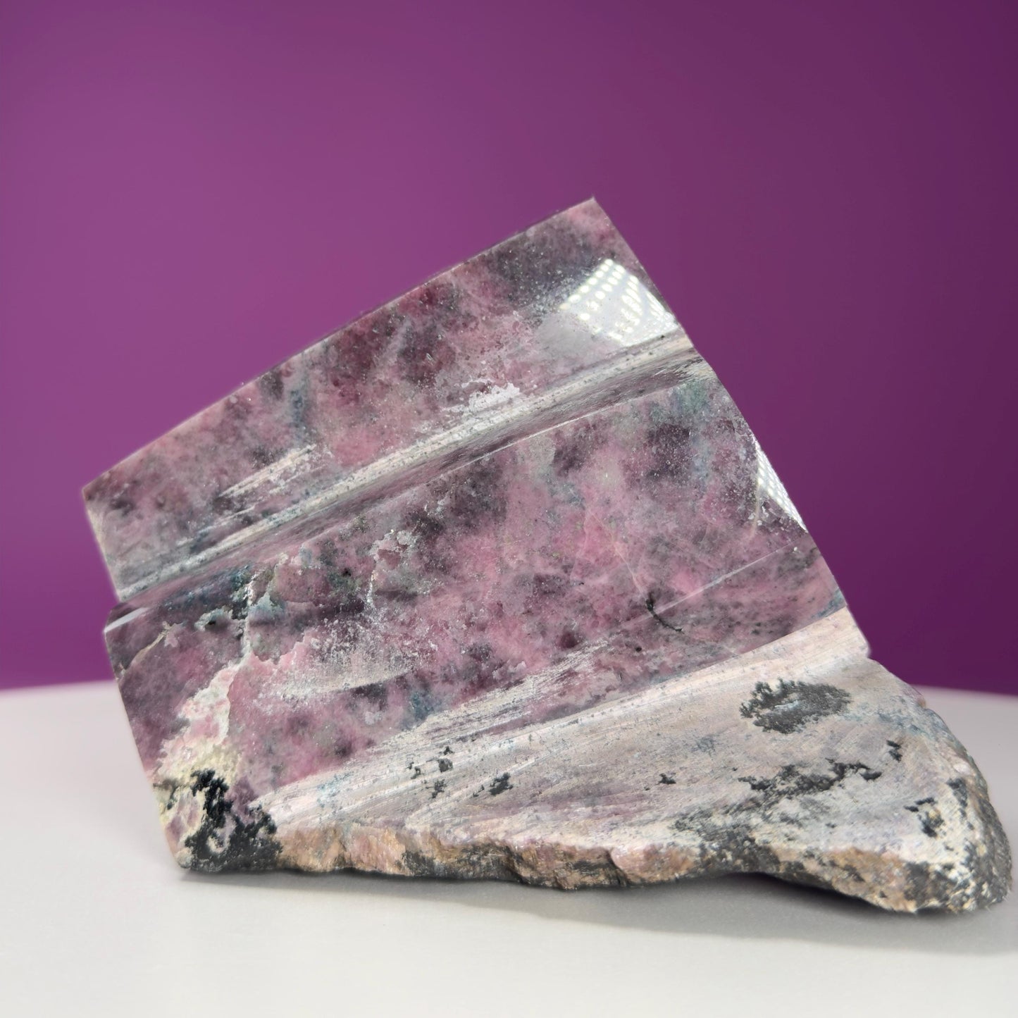 Rhodonite Beryl Specimen (Brazil), Double Beryl