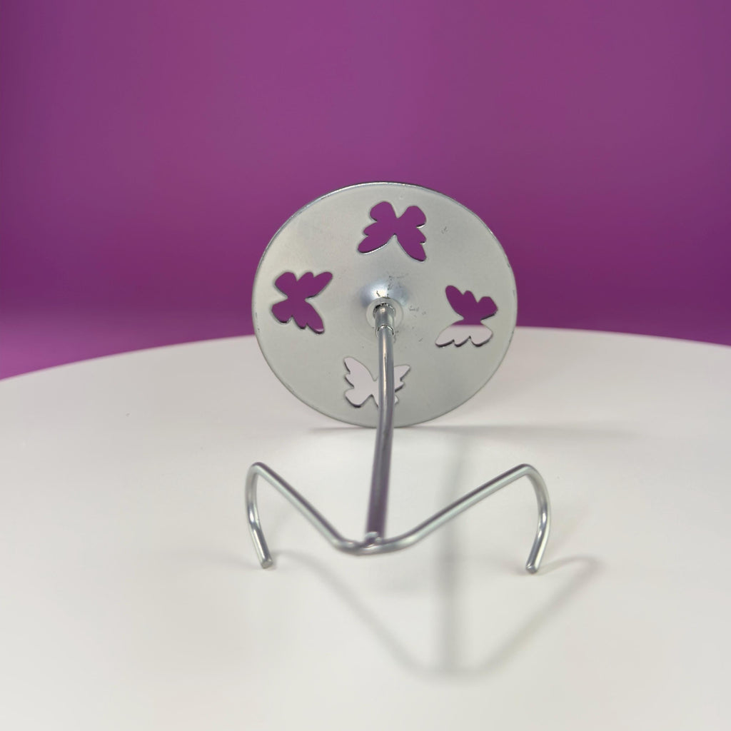 Fluorite Angel Carving (Includes Silver Metal Stand)